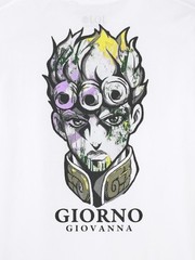 JoJo’s Bizarre Adventure x GU T-Shirts Jump Japan GIORNO GIOBANNA WHITE