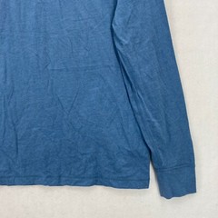 J.Crew Marled Cotton Henley Long Sleeve T-Shirt Mens XL Blue Preppy Outdoors NWT