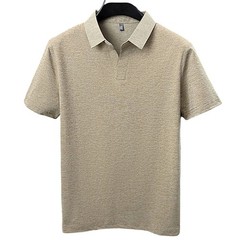 Short Sleeve V Neck Lapel T-Shirt for Men Breathable Business Casual Top