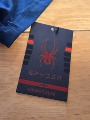 Spyder Blue Lounge Wear T-Shirt Large Brand New With Tags Comfortable