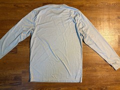 Travis Matthew Size S Long Sleeve Performance T-Shirt Gray Heather Crew Neck