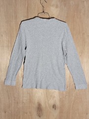 Jachs MFG Thermal Waffle Knit Shirt Gray Long Sleeve Men’s Size M
