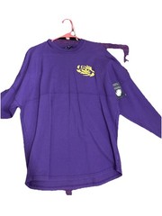 LSU Tigers Shirt Long Sleeve Hombre Purple NWT GEAUX Louisiana HTF. Sz M