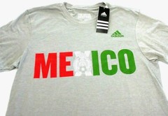 Men’s Adidas Performance Mexico Soccer Federation SS Logo Tee shirt Grey Size XL