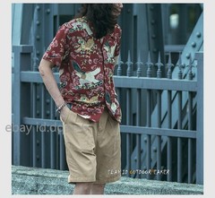 NON STOCK Vintage T-Shirt Print Shirt Men’s Short Sleeve Shirt Cuban