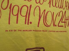Vintage Freddie Mercury Queen t shirt S rare yellow concert