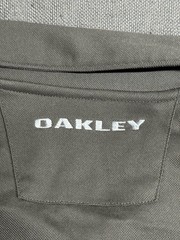 Oakley Mens L Gray White Geometric Polo Shirt Synthetic
