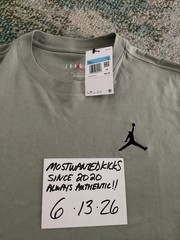 NWT Nike Air Jordan Jumpman EMB T-Shirt Spruce Fog Black Mens Size M FREE SHIP!!