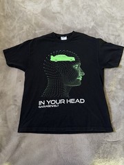 Garagewelt “In Your Head” Black Graphic Front Print Men’s Crew Neck T-Shirt XL