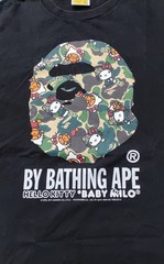 BAPE x Sanrio Hello Kitty Baby Milo Camo Big Ape Head Tee XL