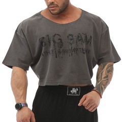 BIG SM Ragtop Rag Top T-Shirt Bodybuilding Oversize Gym Lifting Bulldog 3005