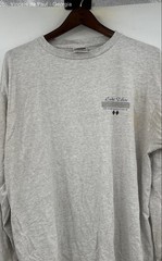Tultex Vintage Lake Tahoe Long Sleeve Tee Shirt Men’s XL Gray FLAW