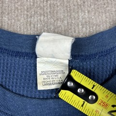 Vintage Wright’s Thermal Mens Large Waffle Knit Base Layer Grunge USA Made 80s