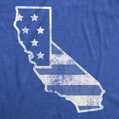 Mens Funny T Shirts American Flag California Awesome Fourth Of July Tee for Men