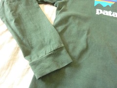 Patagonia Long Sleeve Shirt Dark Green Organic Cotton Regular Fit Adult Sz M