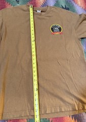 VTG Glock Perfection R Lee Ermey Gunny Approved 2-Sided Beige Mens Tshirt Sz L