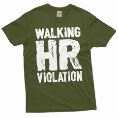employee funny T-shirt corporate party humorous walking HR violation sarcasm tee