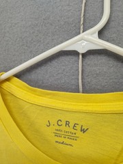 J Crew Shirt Mens Medium Yellow Golfo Di Napoli Capri Graphic Short Sleeve Tee