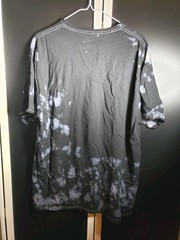 Hatsune Miku Black Bleach Wash Graphic T-Shirt Short Sleeve Crew Neck X-large