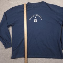 American Eagle Outfitters Shirt Mens Large Blue Eagle Football 9 Tee Long Sleeve