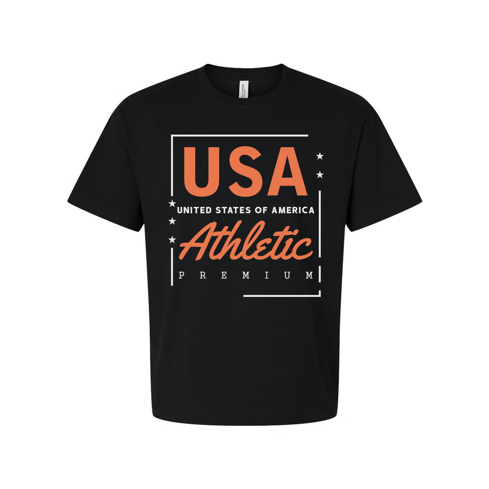 USA Athletic Premium Unisex Graphic T Shirt Modern Sports Shirt For Men And Wome