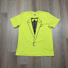 Nike Shirt Mens XL Volt Yellow Off-White Logo Eagle Air Force 1 Graphic Tee