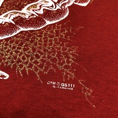 Vintage 80s 90s Myrtle Beach Tourist Tee Seashells size XL Red T Shirt USA Made