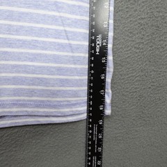 American Eagle Henley Neck T Shirt Men’s Size M Blue Striped Short Sleeve