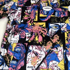 Anime All Over Print T-Shirt Fresh Prints Of Tokyo Drill Clothing Co -Size Large