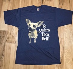 NEW Vtg. 1998 Yo Quiero Taco Bell Dog T-Shirt Sz. Large NOS Fruit Of The Loom