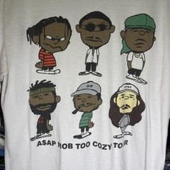 A$AP MOB TOO COZY TOUR 2017 T-Shirt Size M ASAP YAMS RIP rare Long Sleeve