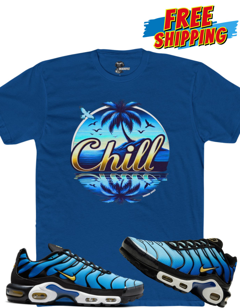 SNEAKER EFFECT TEE SHIRT to match Nike Air Max Plus OG Hyper Blue 2025