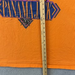 Vintage Panama Jack Shirt Mens XL Orange Short Sleeve Graphic Outdoor 90s USA