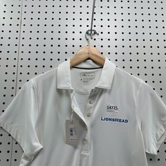 NEW Peter Millar Polo Shirt Womens M White UPF 50+ Sun Protection LIONSHEAD $75