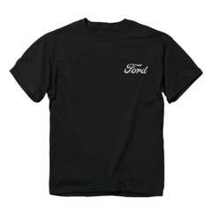 Ford F-150 Pickup Truck American Flag & “Let Freedom Roll” Script Black T-Shirt
