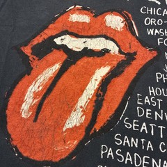 The Rolling Stones Shirt 2019 Concert Black Band Short Sleeve Crew Neck L Rare