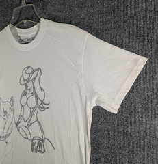 BROOKLYN VERTICAL T-Shirt Cowgirl Horseback Glitter Graphic Tee Adult Size Med