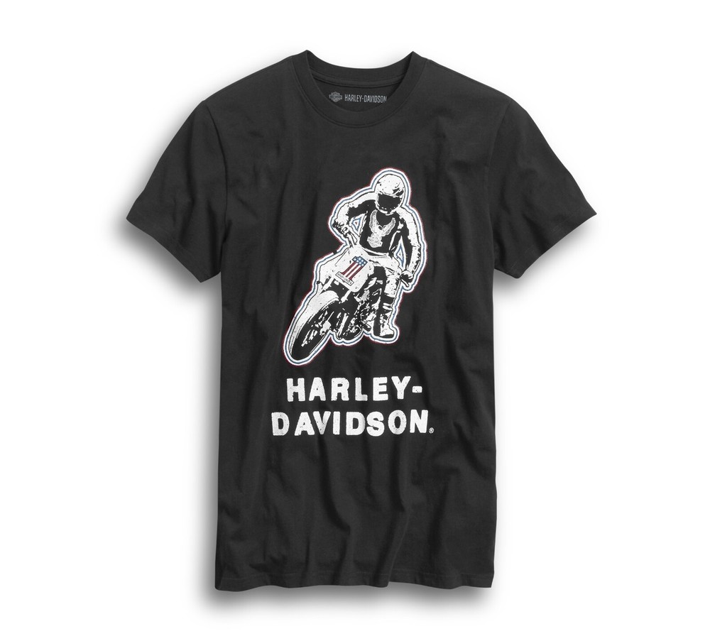 Harley-Davidson Racing Men’s #1 T-Shirt, Black – 99021-20VM