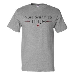 Fluid Dynamics Ninja T shirt Funny Tee