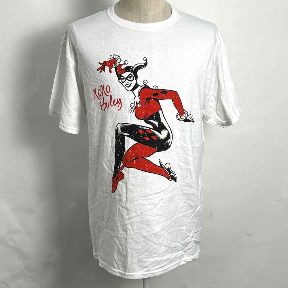 CVLA x DC Men’s T-Shirt Harley Quinn White Size XL NEW Batman