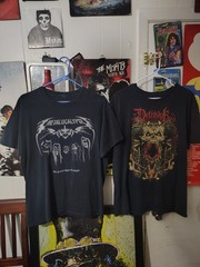 00s Adult swim Metalocalypse Bundle Of 2 T Shirts Size Large And Red XL