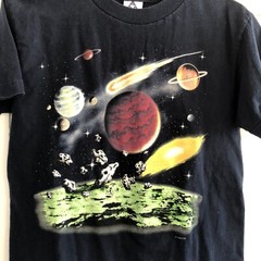 Vintage 90’s Human-i-Tees GLOW IN THE DARK Meteor Shower Very Rare Small