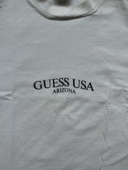 Vintage GUESS USA ARIZONA Logo Spell out Tshirt Mens Large 90s Georges Marciano