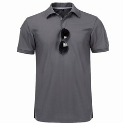 Men’s Tactical Polo T-Shirt Quick Dry Combat Short Sleeve Team Work Casual Shirt