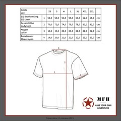 MFH T-shirt Men’s Short Sleeve Military Crew Neck Jersey US T-SHIRT Snake Black