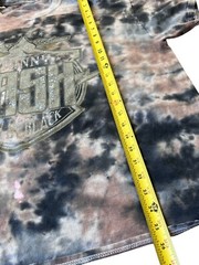 Johnny Cash T-Shirt Mens L-Xl 46 “Chest Brown Tie Dyed Graphic Western Music