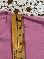 Vtg Retro Fruit Of The Loom Blank Pink T-Shirt Single Stitch USA XL Cotton As Is