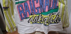 Rare Vintage Pinky Originals Cotton Graphic Tee 3/4 Sleeve Beaded Sportswear