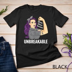 Brain Tumor Awareness Warrior Unbreakable Survivor Unisex T-shirt
