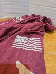 Ariat Elevated LS T-shirt Men’s M Double-Sided Est 1993 Flag USA Outdoor
